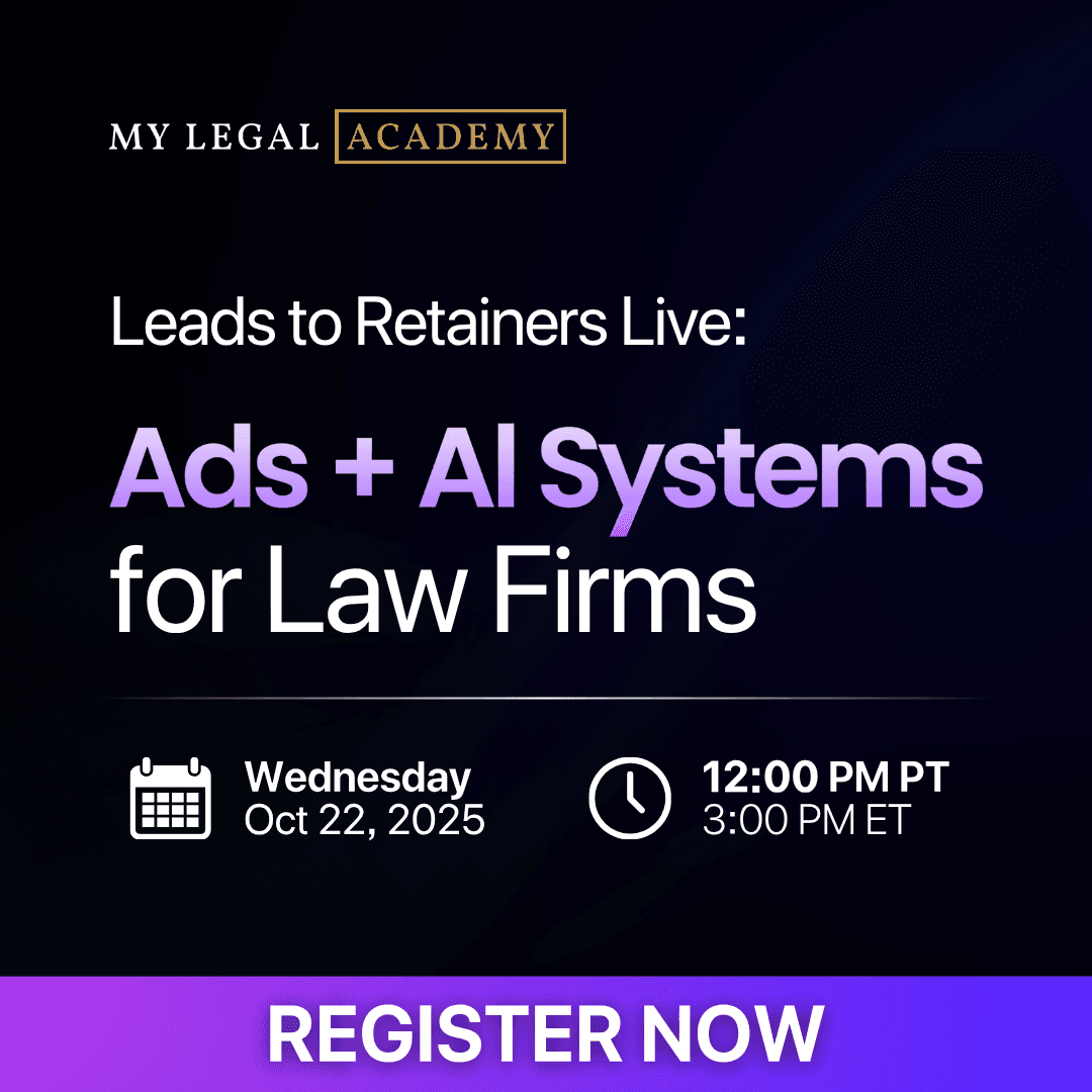 Leads to Retainers Live: Ads + Al Systems for Law Firms