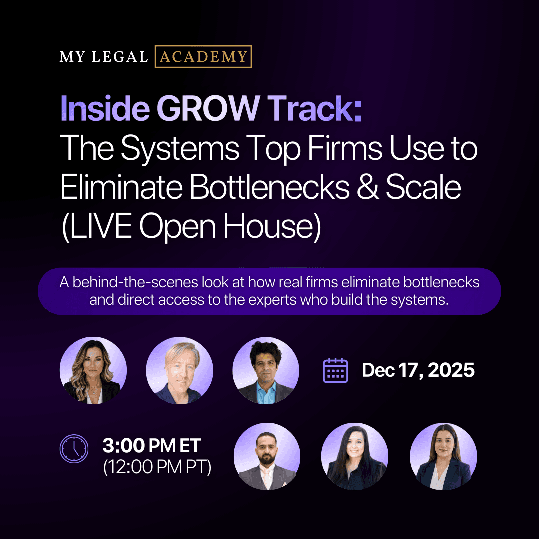 Inside GROW Track: The Systems Top Firms Use to Eliminate Bottlenecks & Scale (LIVE Open House)